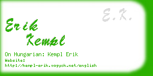 erik kempl business card